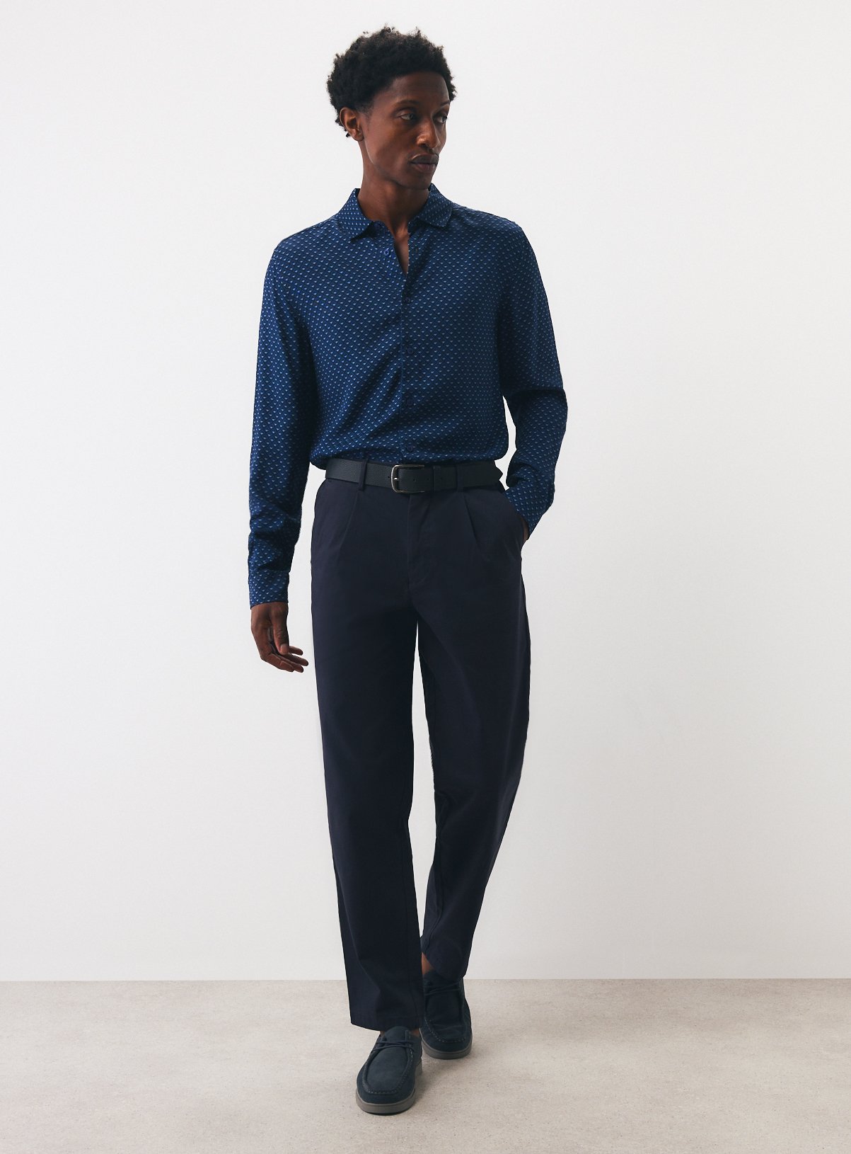 Navy Geo Shirt XXL - Image 2 thumbnail